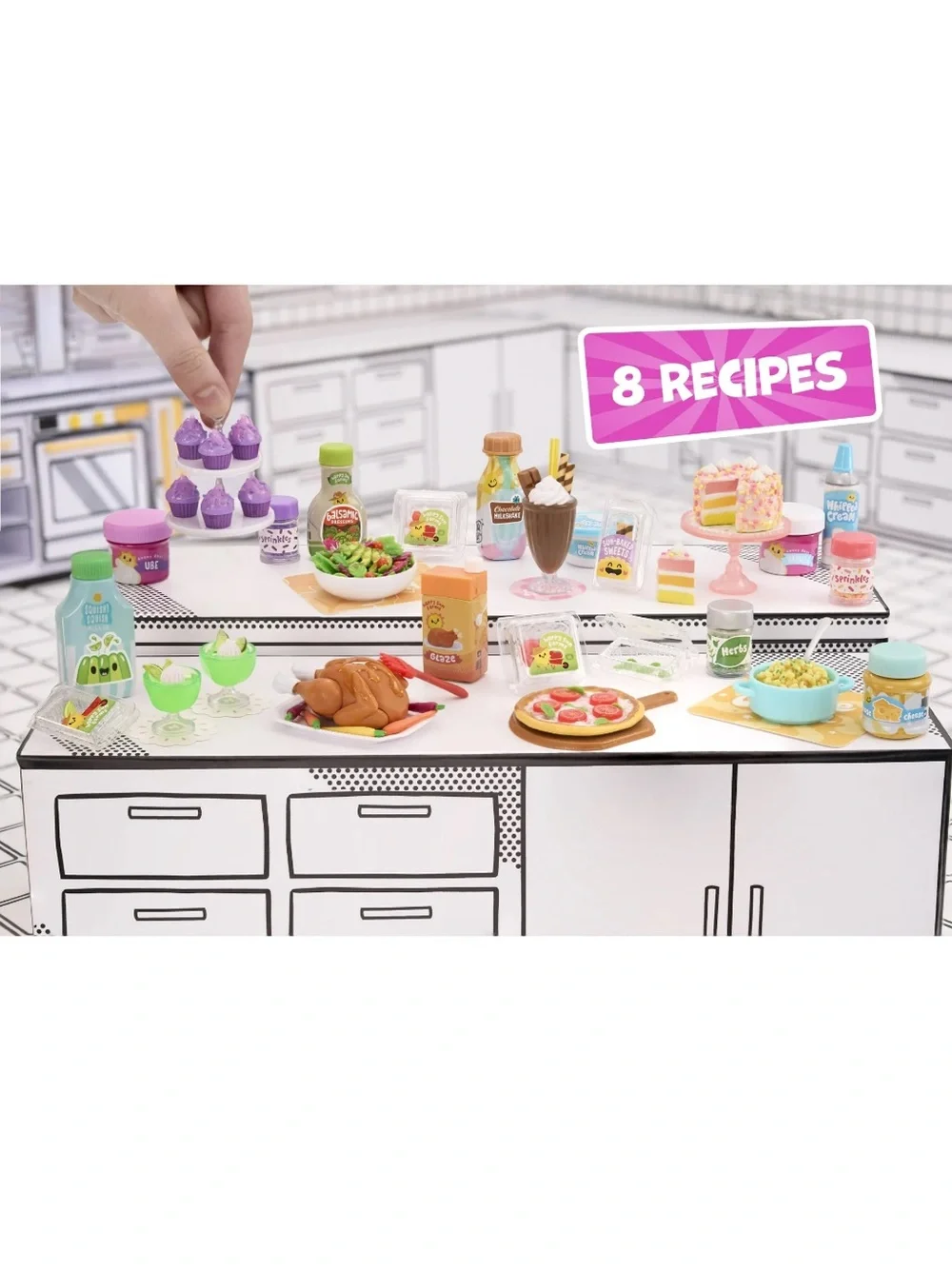 MGA’s Miniverse Make it Mini Mega Buffet Set 60+ Pieces 8 Recipes *NEW*